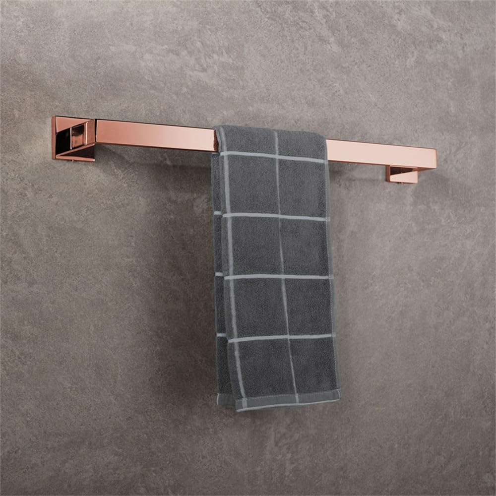 Shiny Polished Rose Gold Bathroom Hardware Accessories Towel Rack Toilet Paper Holder Towel Rail Bar Bathroom Robe Hook,17 (7)