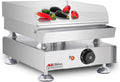 Commercial Electric Griddle, 2000W 110V, 14'×16' Plate, Adjustable Thermostat, Stainless Body with Grease Drawer