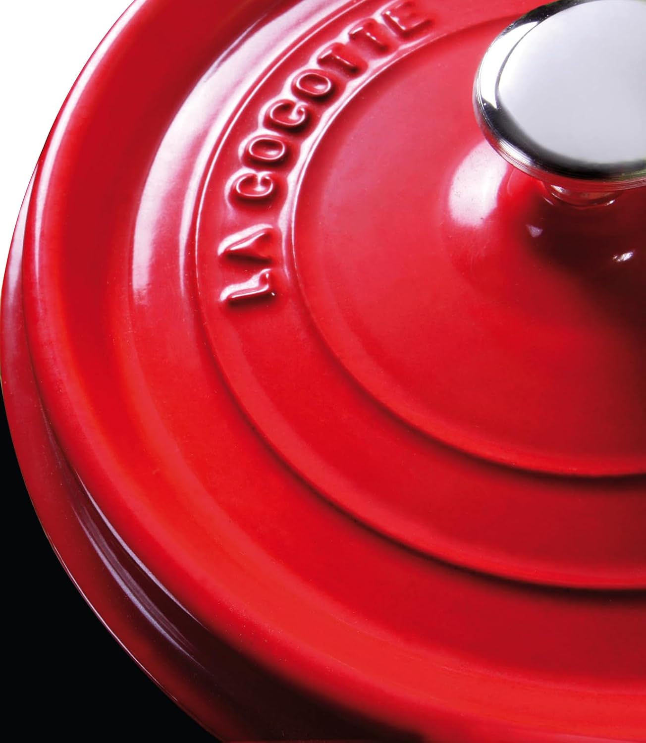 Staub Z1033-396 La Cocotte Round Cherry 10.2 inches (26 cm) Large Two-Handed Casting, Enameled Pot, Waterless Cooking, Induction Compatible