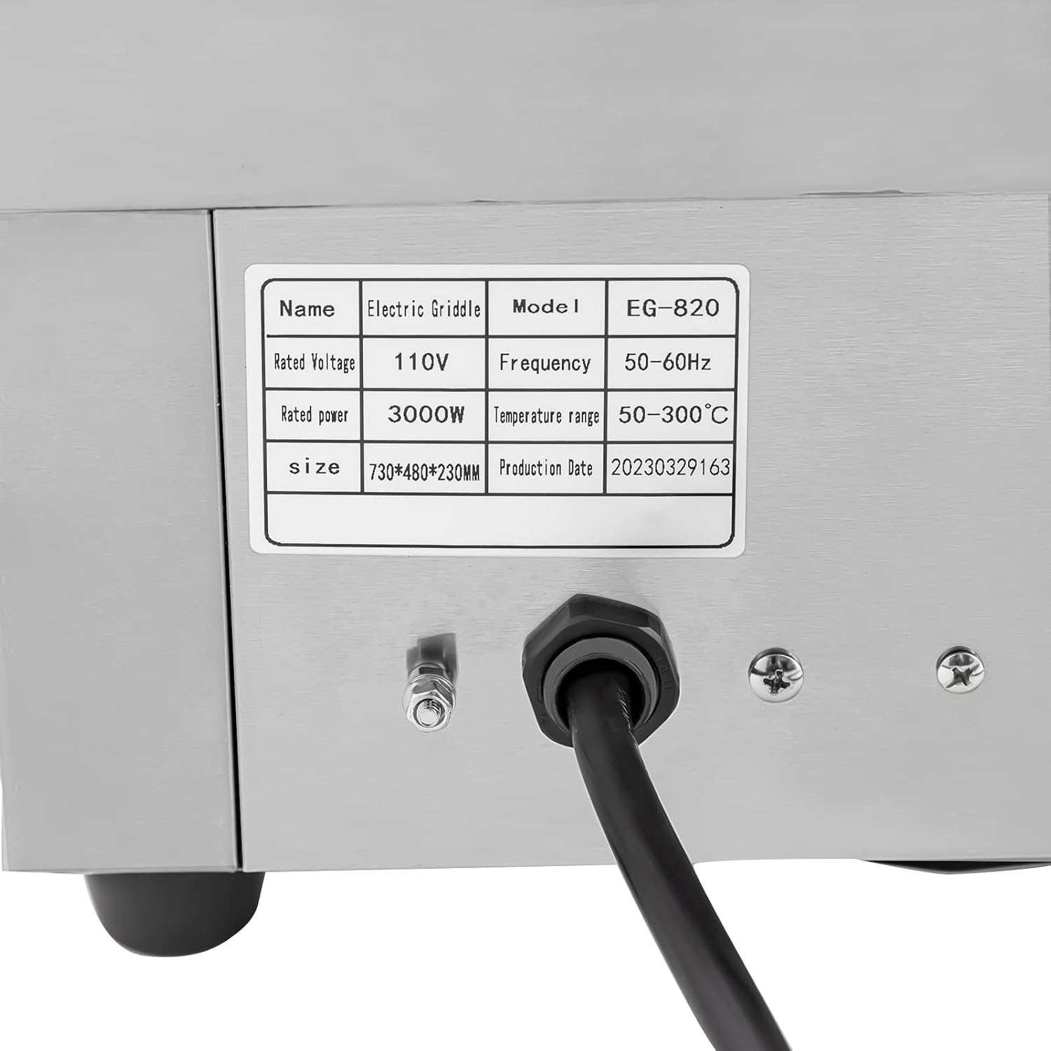 29' Commercial Electric Griddle, 3KW Electric Countertop Flat Top Griddle Adjustable Temp Control 122°F-572°F,Non-Stick Restaurant Teppanyaki Stainless Steel Grill