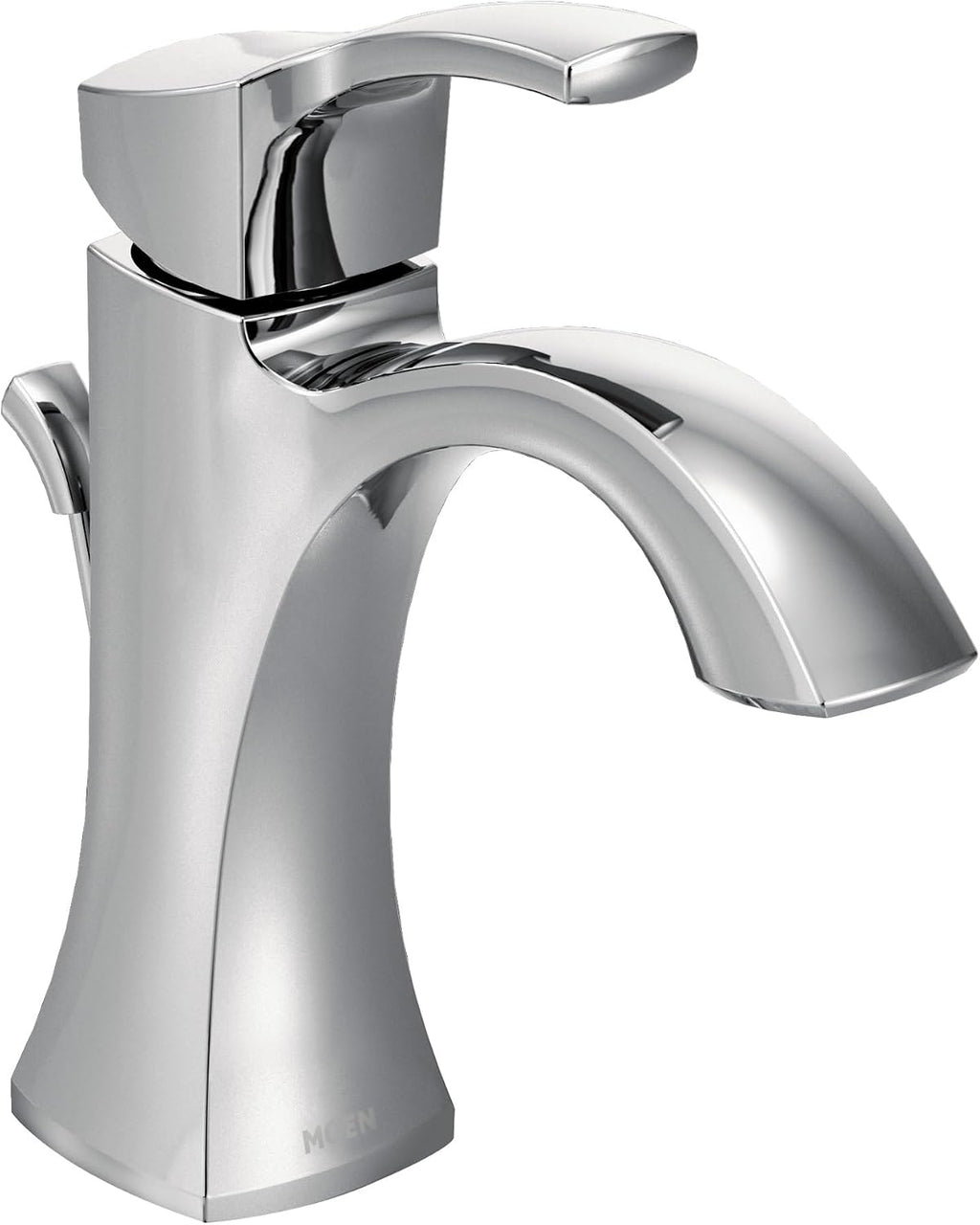 Moen Voss Chrome One-Handle Single Hole Bathroom Sink Faucet with Optional Deckplate, 6903