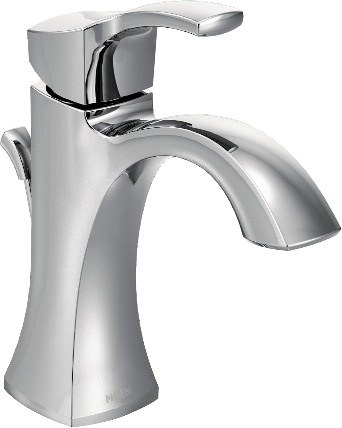 Moen Voss Chrome One-Handle Single Hole Bathroom Sink Faucet with Optional Deckplate, 6903