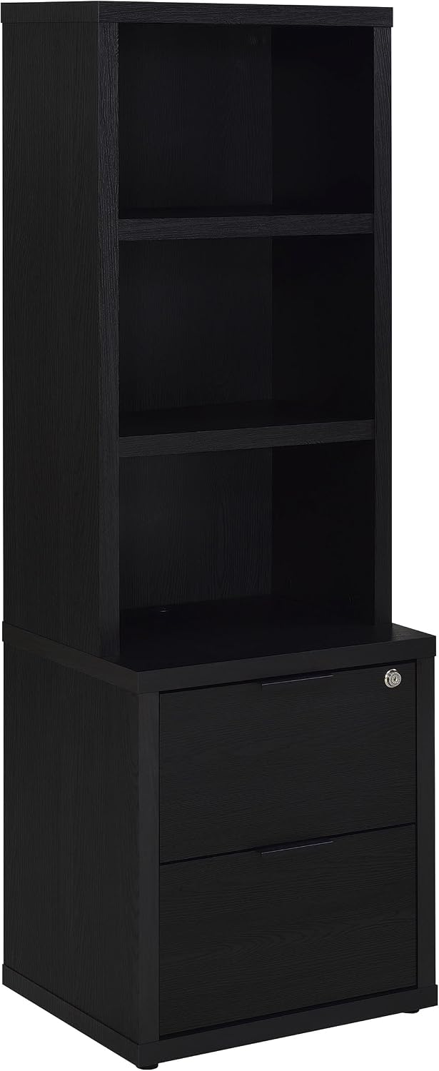 Coaster Home Furnishings Westpark 3-Piece Queen Bedroom Set Bookcase Headboard Black 315851Q-SET