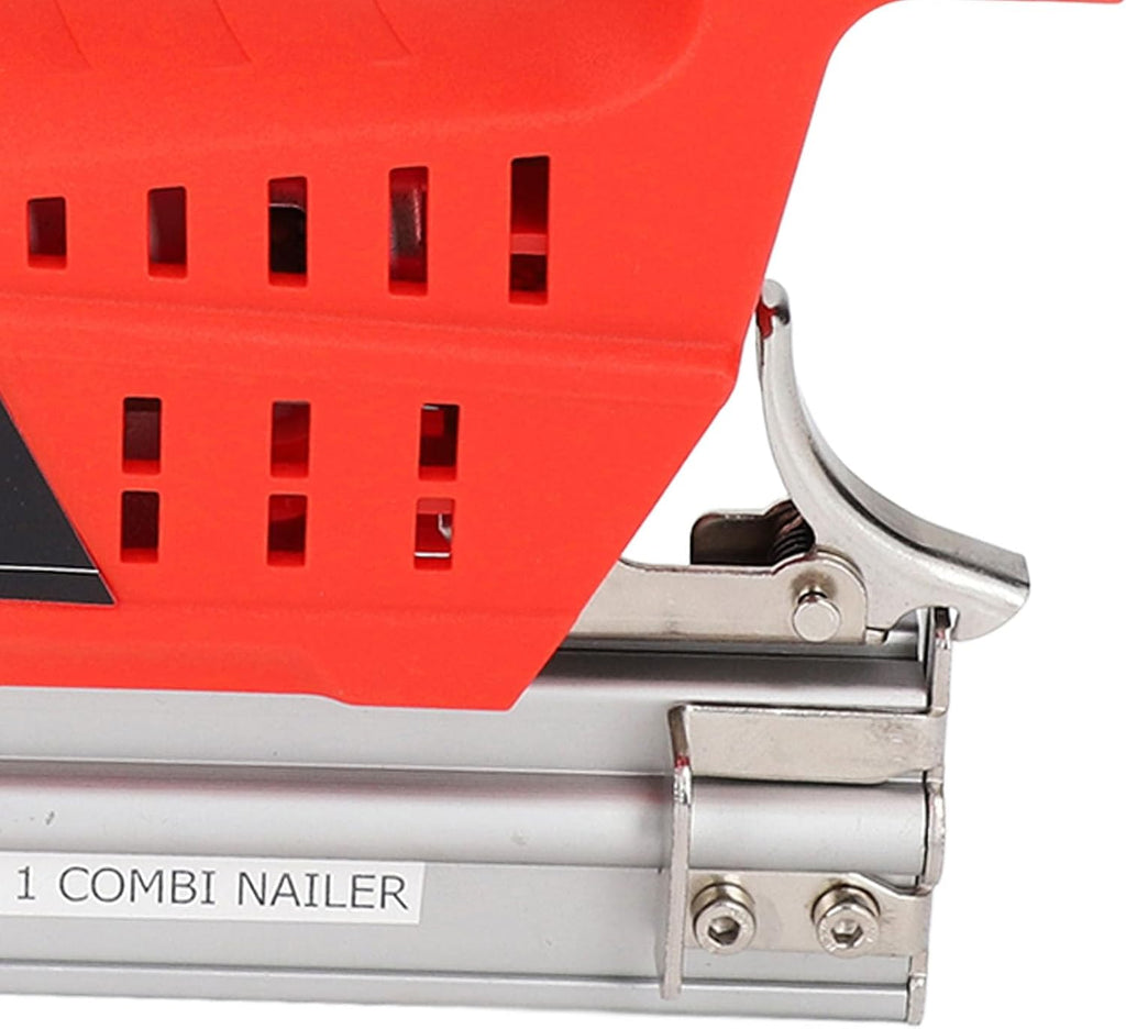Cordless Brad Nailer Battery Powered 2 In 1 Multifunctional Electric Nail Gun With Storage Box For Woodworking Upholstery Installation Handcraft Projects PVC Aluminum Alloy