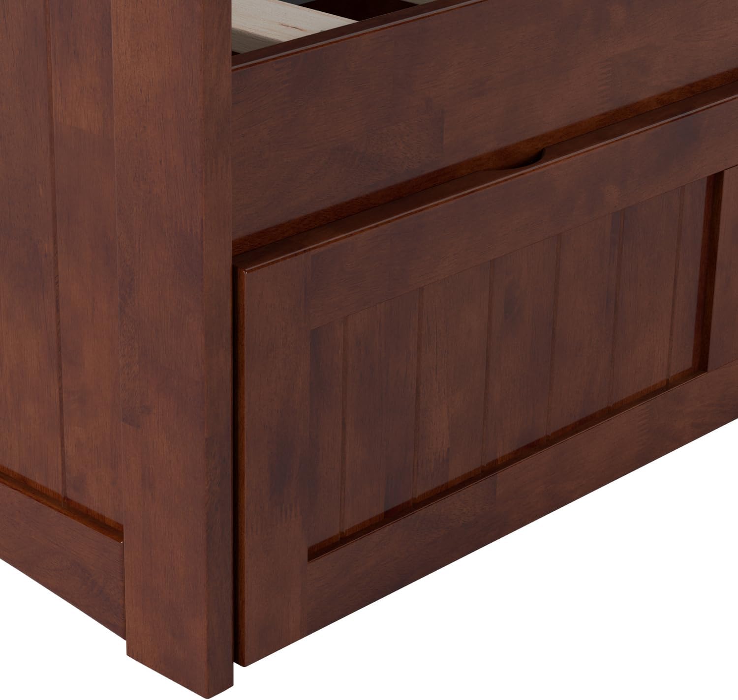 AFI, Nantucket Twin Size Wood Daybed Frame with 2 Storage Drawers, Walnut (Brown)
