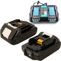 3.0Ah Compatible with Makita 18V Battery and Charger 08 Replacement Tools (Real Capacity Label) BDF452 BL1815N BL1820B BL1830B BL1840B BL1850B BL1860B Drill Battery