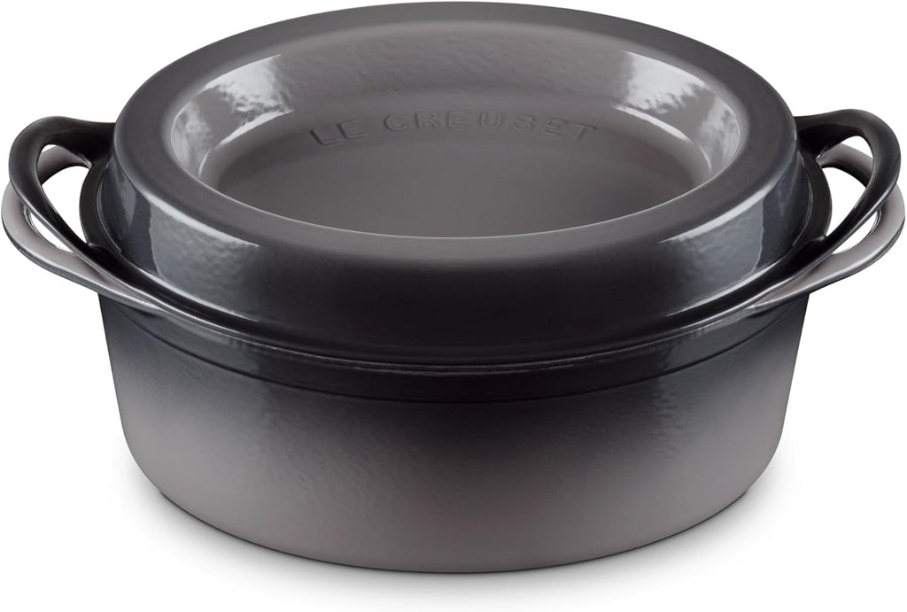 Le Creuset Enameled Cast Iron Traditional Oval Doufeu, 7.25 qt., Oyster