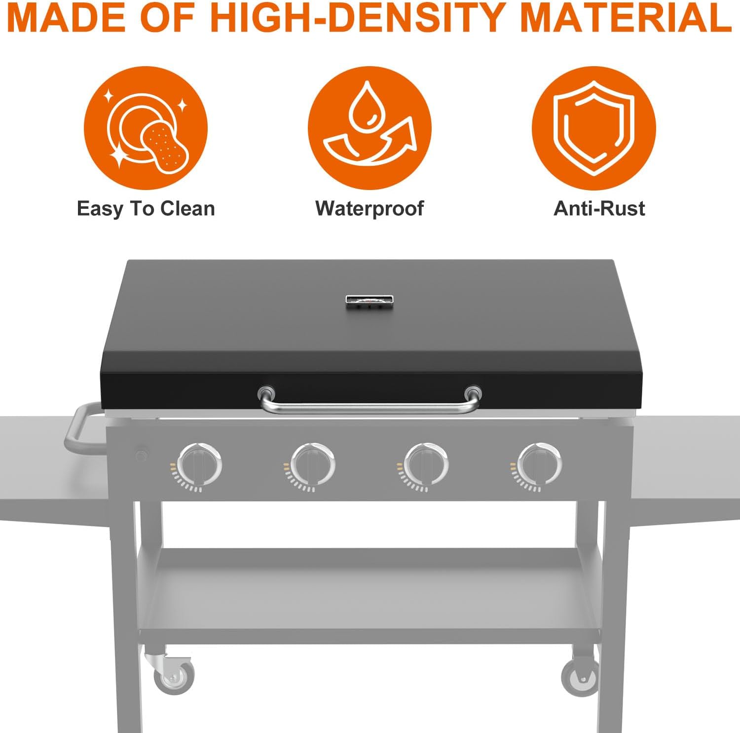 Upgraded Hinged Lid for Blackstone 36 inch Griddle 1554 1863 1825 1818 1565 1560 2149 1841 1866 2122, Hard Cover Hood for Blackstone 36' Griddle, Universal Lid for Most Brand 36-Inch Griddles