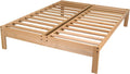 KD Frames Nomad Platform Bed - Twin XL Bed - Unfinished Wood Bed Frame - Minimalist Swedish Design - Natural Wood Bed - Easy Assembly, No Box Spring Needed - Solid Wood Twin XL Platform Bed