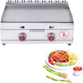 Commercial Propane Gas Griddle, Stainless Steel Portable Flat Top Grill, Heavy Duty Stainless Steel Flat Top Countertop Restaurant Griddle Grill Easy Clean for Indo-55-One Size
