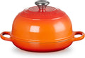 Le Creuset Enameled Cast Iron Signature Round Bread Oven, 9.5 inch, Flame