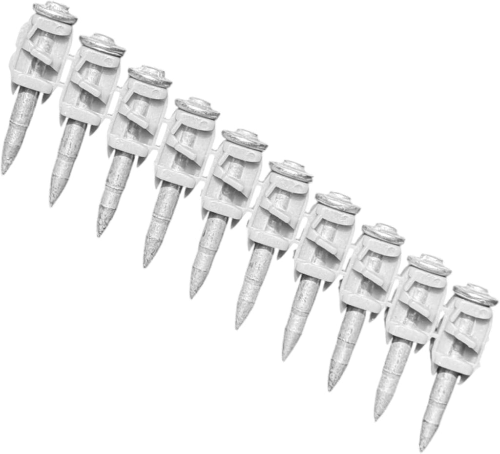 1-1/16'' Concrete Nails Compatible With Hilti BX4-1,000 Count Flat Head Shoot-Drive Nails with 20µm Galvanized Zinc Coating - Heavy-Duty Construction Fasteners for Commercial & Residential Projects