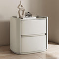 Modern minimalist bedroom solid wood bedside table with storage drawers, drawer storage cabinet, bedroom chest of drawers, wooden bedside table, white bedside table, storage side table ( Color : Off-w