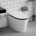 Sounor Modren Smart Tankless Toilet With Bidet Built In Comfort Height Elongated Rear Front Warm Water Cleaning Powerful Dryer Heated Seat,Auto Open/Close Seat,Foot Sensor