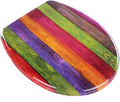 Soft Toilet Seat,Wide Choice of Beautiful Toilet Seats Easy Cleaningtoilet Lid Fit All Standard Round Toilet No Slam (D Top)