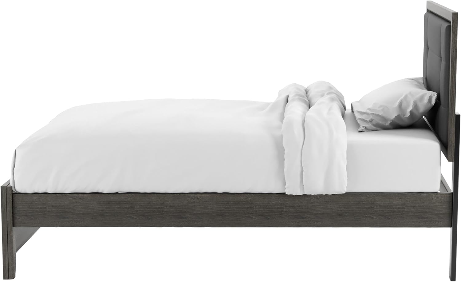 Furniture of America Livorn 3-Piece Gray Wood Bedroom Set - Twin + 2 Nightstands