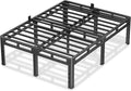 NKZ California King Size Bed Frame 24 Inch, Metal Bed Frame & Box Spring 2 in 1 Platform with Round Corner Legs, 4000Lbs Heavy Duty Tall Metal Frame, Headboard Hole, Noise-Free, Easy Assembly