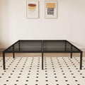 King 14 Inch Metal Platform Bed Frame,Heavy Duty,Metal,No Box Spring Needed,Underbed Storage,Easy Assembly,Noise Free,Minimalism,Non-Slip,Bedroom,Kids,Boys,Girls,Black