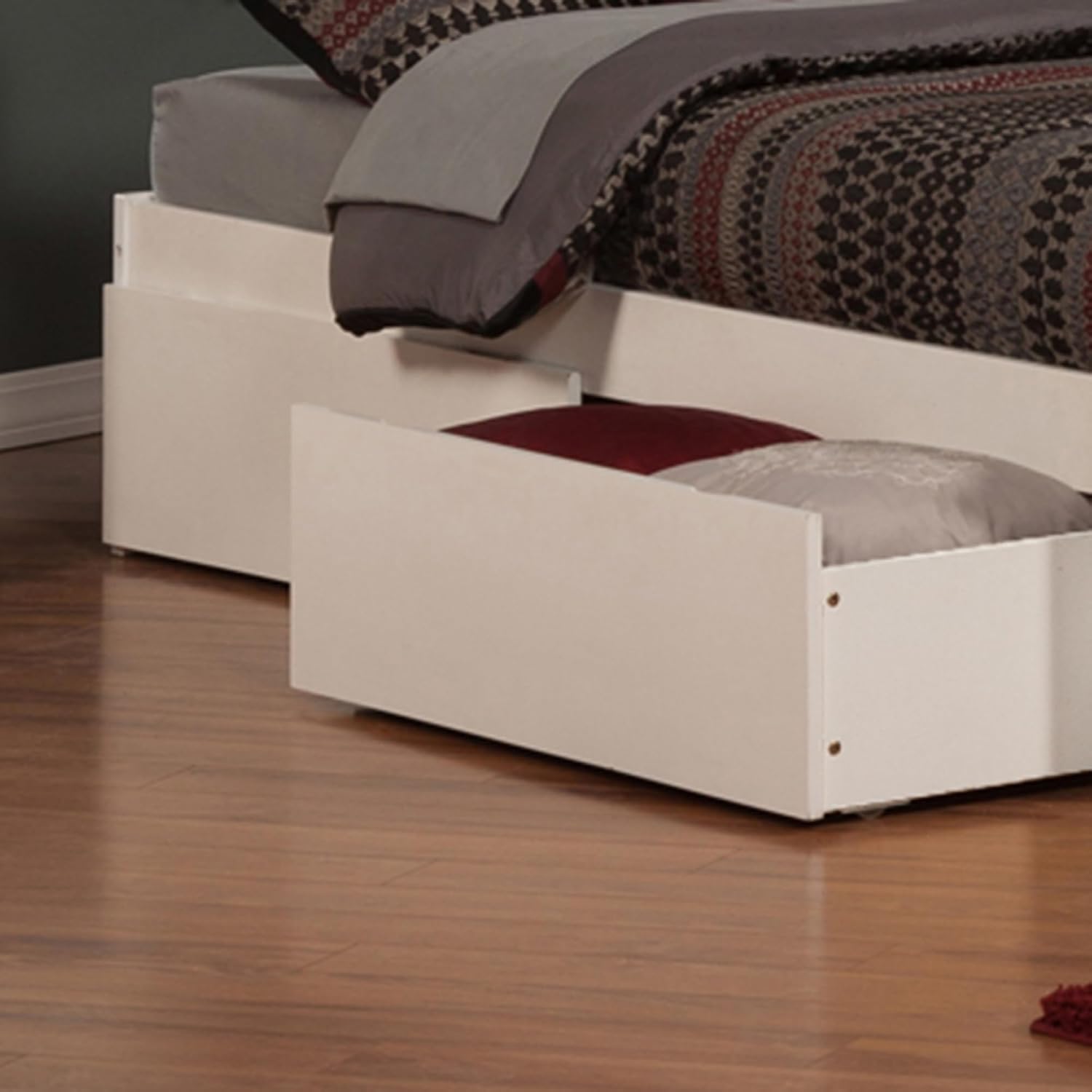 AFI Concord Platform Bed with Footboard & Storage Drawers