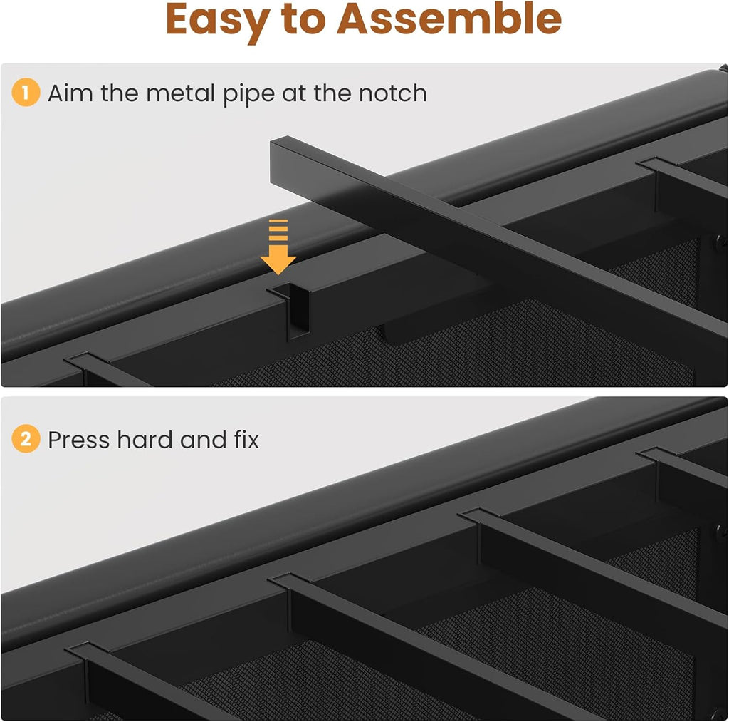 ADORNEVE Lift Up Storage Full Size Bed Frame with Type-C Charging Station& Hidden Storage Headboard, LED Lights Upholstered Platform Bed,Full Bed with Hydraulic, No Box Spring Needed,Black