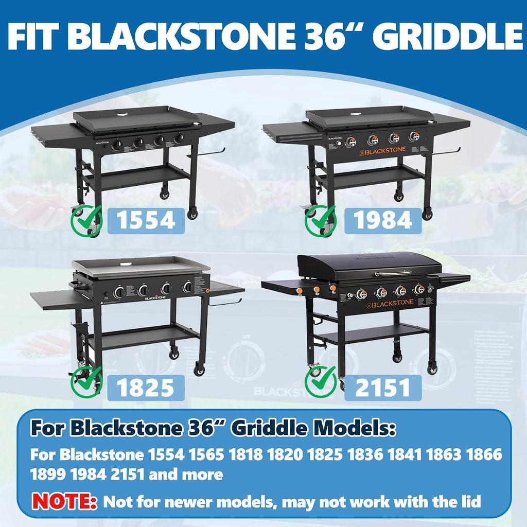 SafBbcue Upgrade 36' Griddle Replacement Top for Blackstone 36 inch 4 Burner Grill 1565 1841 2149 1560 1836 1984 Replacement Parts, 36 inch Flat Top Griddle with Handy Handle, Heavy Carbon Steel