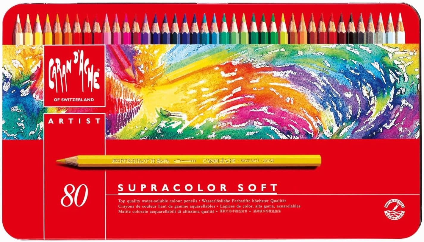 Caran D'ache Caran D''Ache Supracolor II Set of 80 Colors (3888.380)