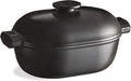 Emile Henry Delight Ceramic Oval Dutch Oven 4.5L, Slate (776645)