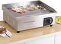 Commercial Electric Griddle 17'' Stainless Steel Countertop Griddle 2500W Flat Top Grill Electric for Home Kitchen, Restaurant, 122~572℉ Temperature Adjustable