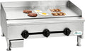Commercial Gas Griddle - 36' Electric Countertop 90,000 BTU Flat Top Griddle, Natural Gas (NG) / Propane, CSA Certified Stainless Steel Teppanyaki Grill for Restaurants (36' W)