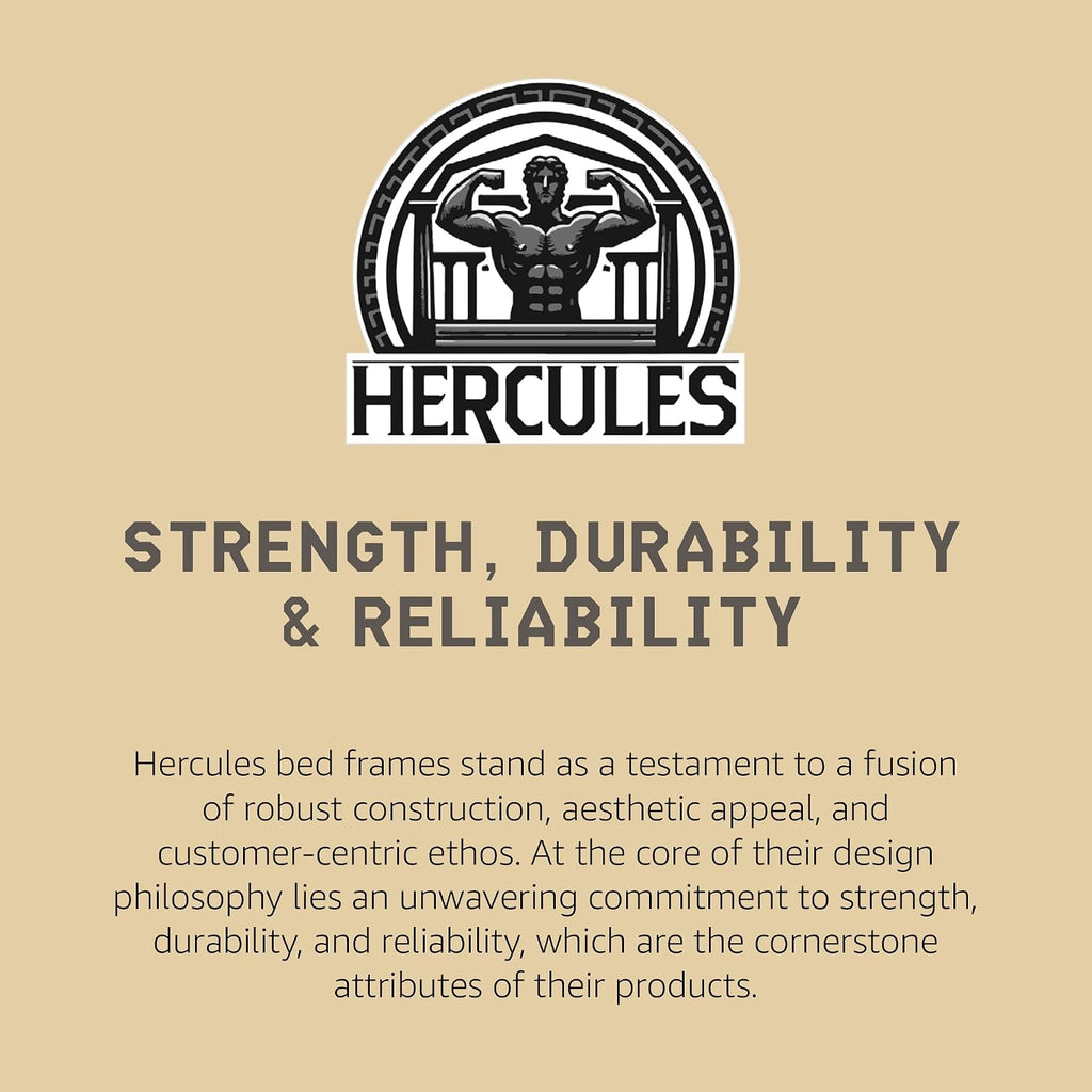 Hercules 8 Inch High Profile Foundation Mattress Box Spring Replacement, Twin