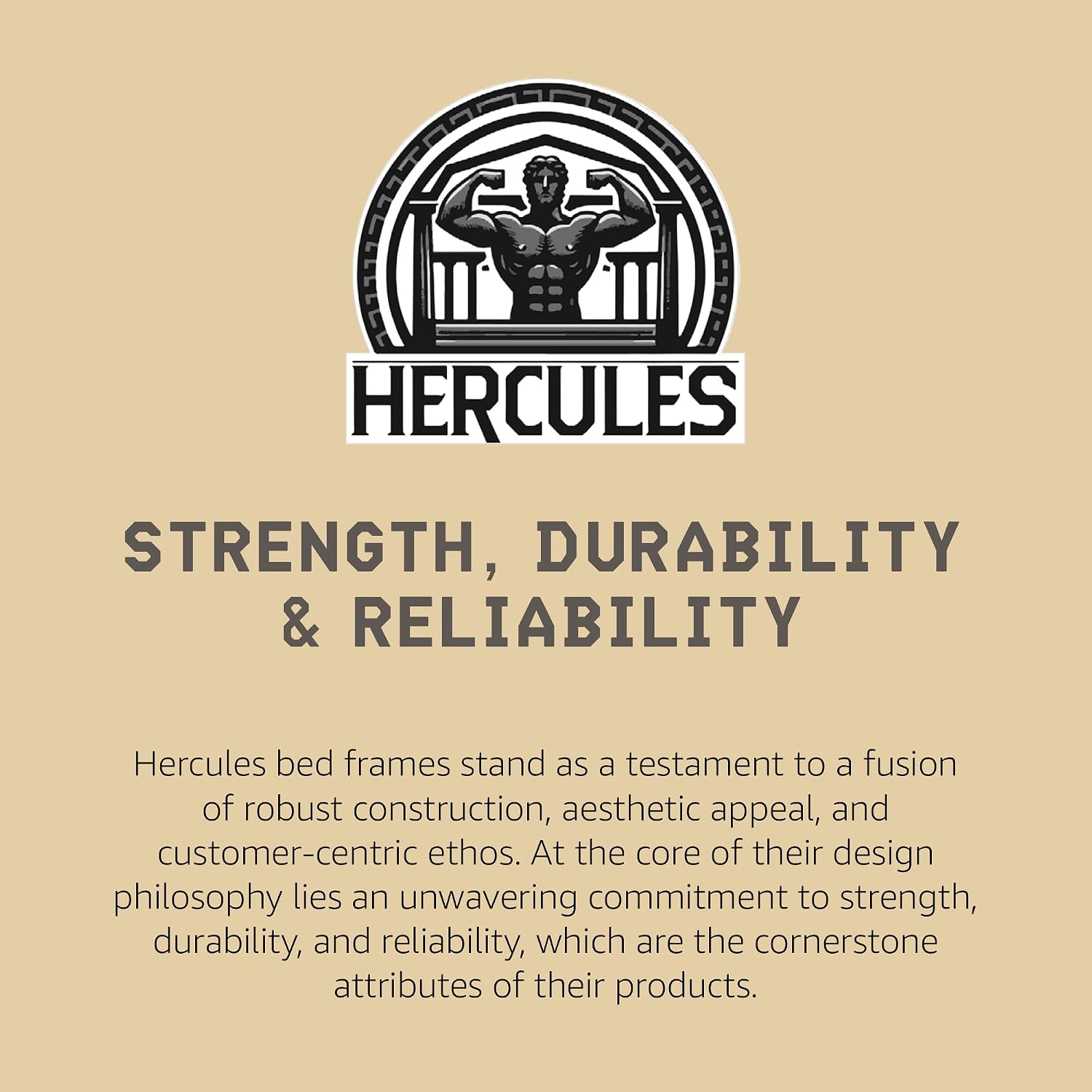 Hercules 8 Inch High Profile Foundation Mattress Box Spring Replacement, Full