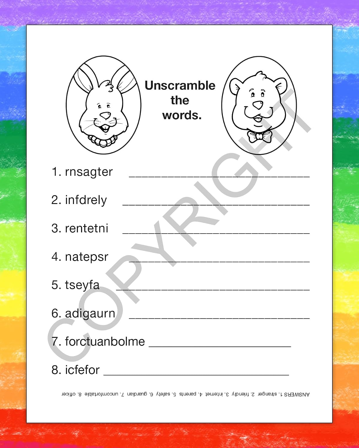 ZOCO – Stranger Danger Custom Coloring Books (250 Bulk Pack, With Crayons) – Kids Safety Education Activities, Games & Puzzles – Child Safety Handouts for Schools, Police & Youth Programs