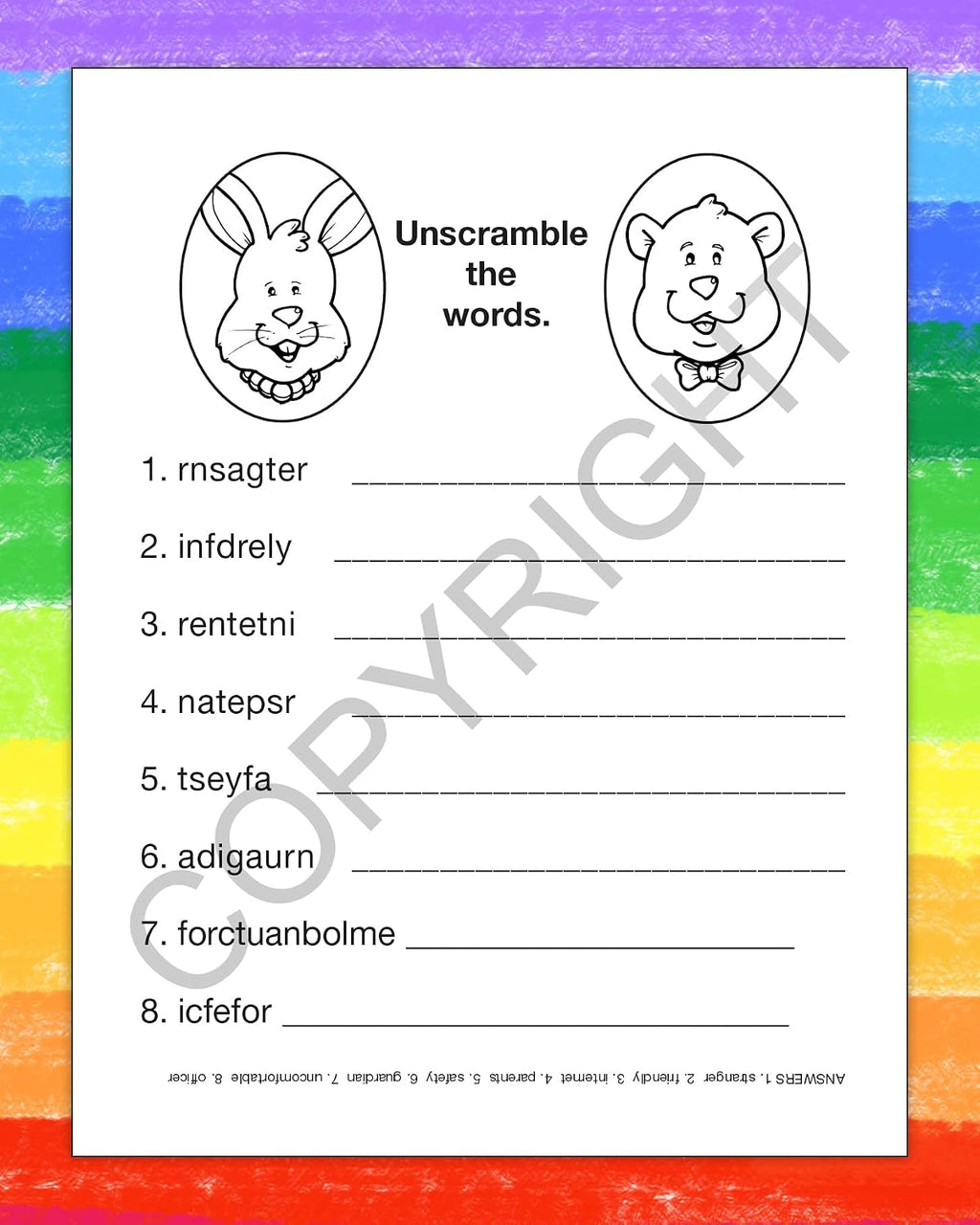ZOCO – Stranger Danger Custom Coloring Books (250 Bulk Pack, Without Crayons) – Kids Safety Education Activities, Games & Puzzles – Child Safety Handouts for Schools, Police & Youth Programs