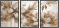 SIGNWIN Framed Canvas Print Wall Art Set Neutral Botanical Flowers Sepia Tone Floral Illustrations Modern Art Decorative Scenic Rustic for Living Room, Bedroom, Office - 24'x36'x3 Black