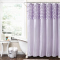 Lush Decor Lillian Shower Curtain, 72' x 72', Lilac (Pack of 6)