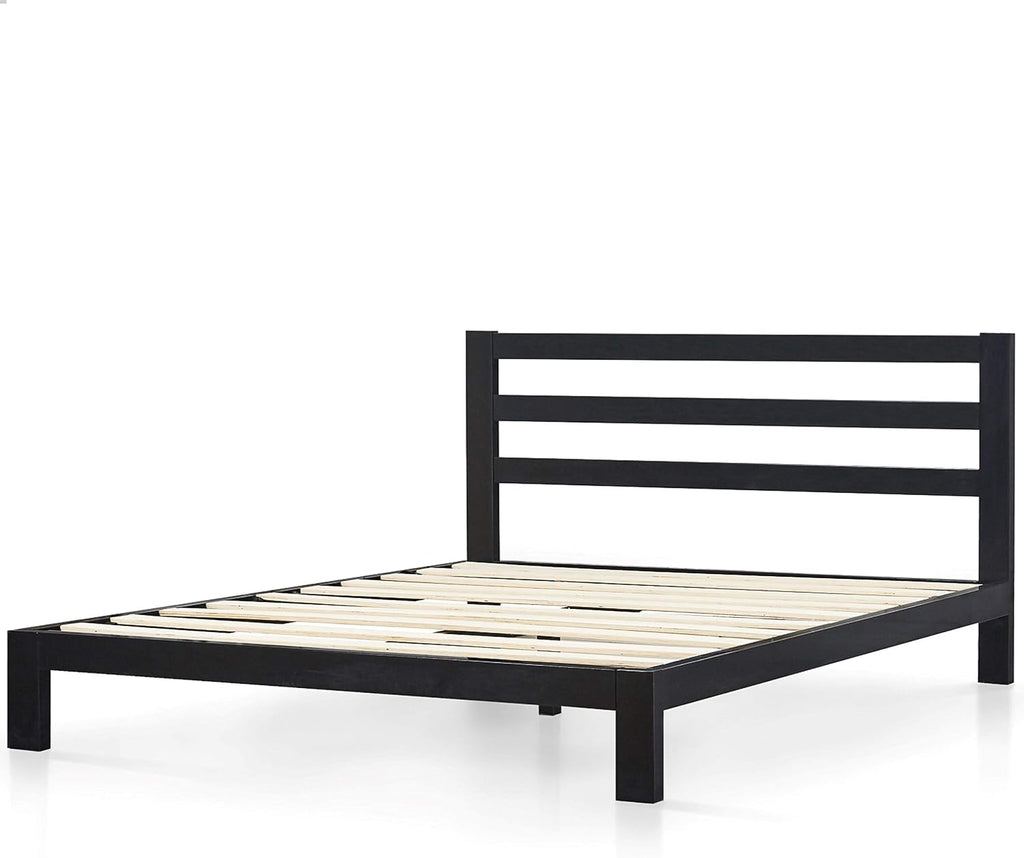 Zinus Arnav Metal Platform Bed Frame with Headboard/Wood Slat Support/No Box Spring Needed/Easy Assembly, Full