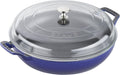 Staub Cast Iron 3.5-qt Braiser with Glass Lid - Dark Blue
