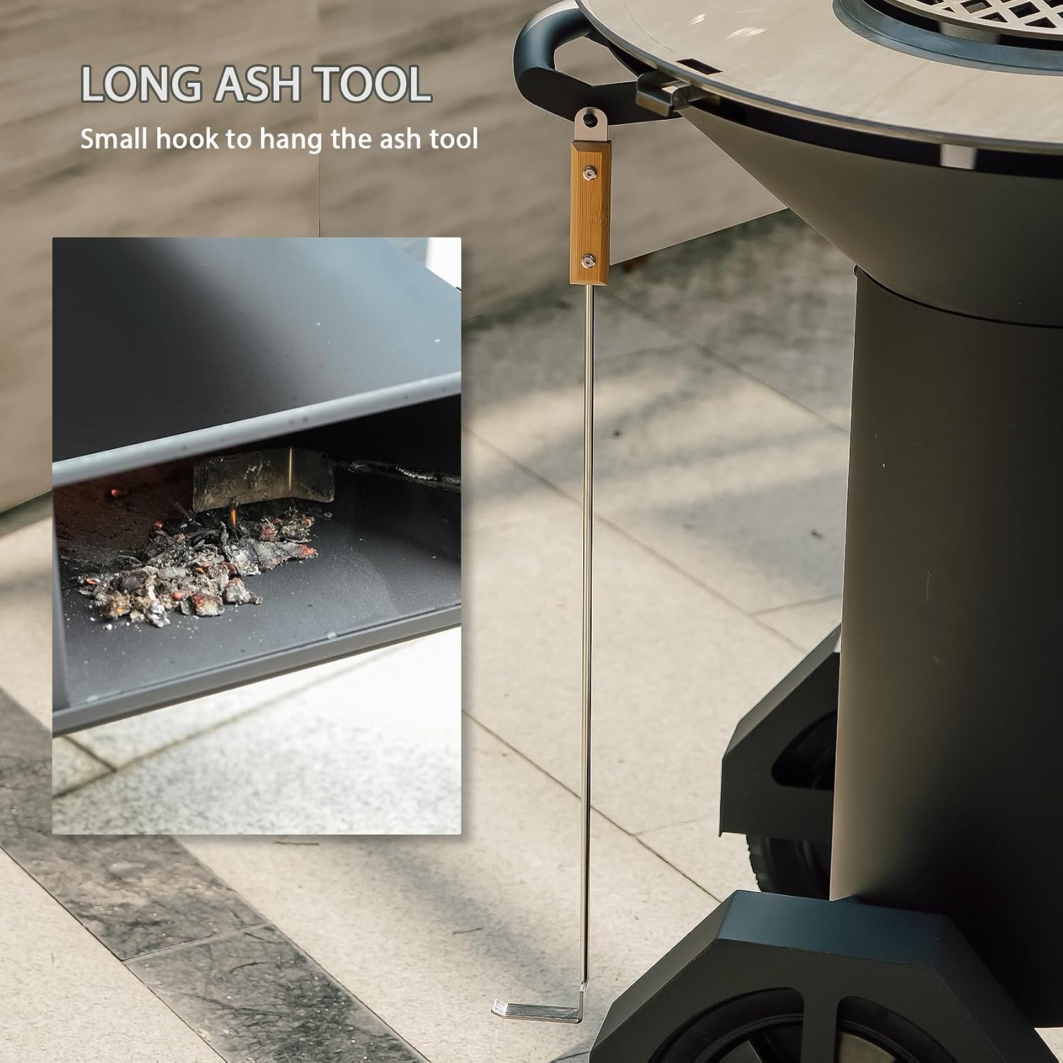 ONLYFIRE GRILLS Heavy Duty Rocket Stove with Griddle, Grate, Wheels, Ash Tool & Cover, Large Wood Stove BBQ Grill for Patio Outdoor Cooking Backyard Camping Beach Tailgating, 28x23x31in, GS346