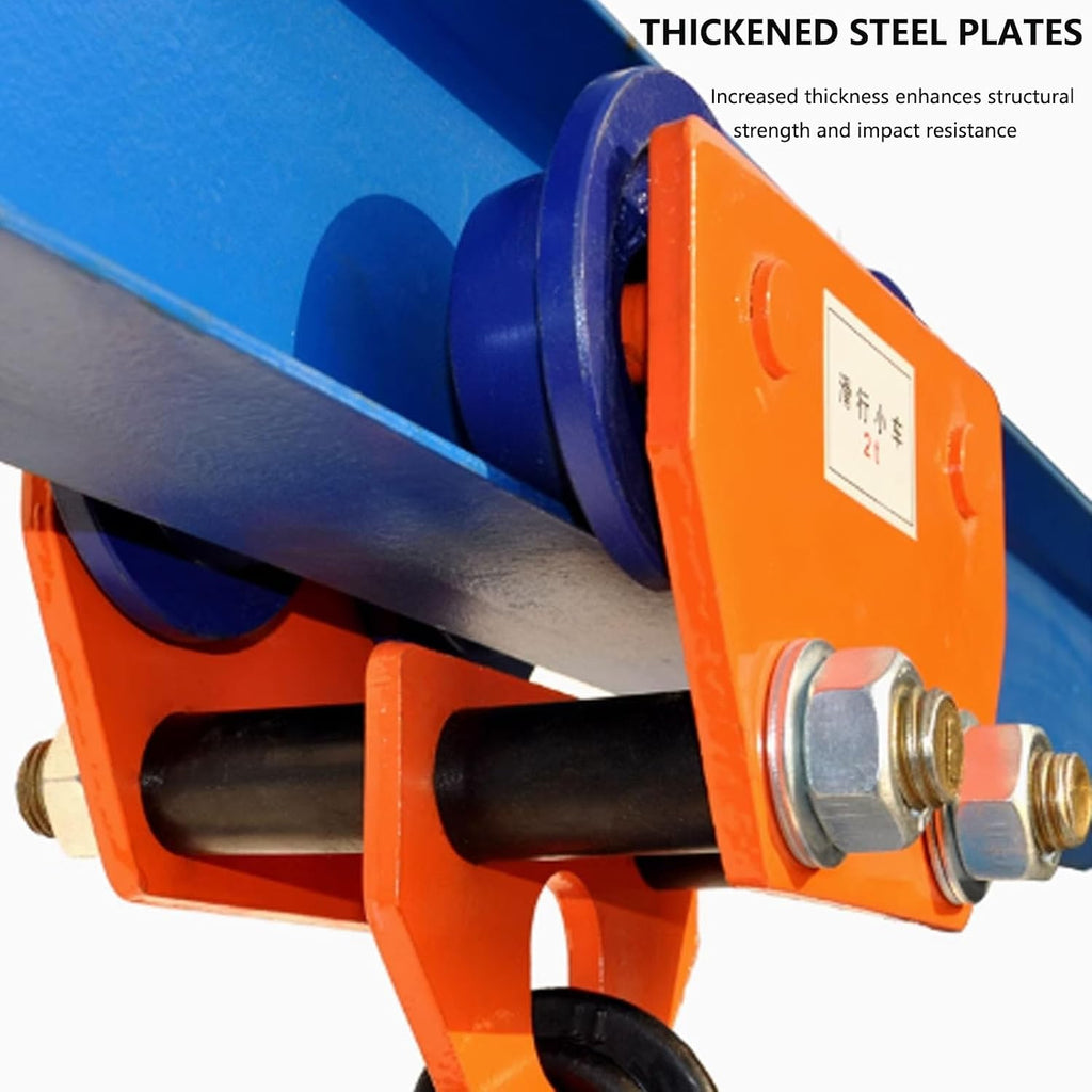 1-3 Tons | 2200-6600 Lb Capacity,manual Hand Truck,steel Push Beam Hand Truck,adjustable Flange Width 2.7 Inches - 5.5 Inches,suitable For Garages,warehouses,construction Sites(3ton/6600lbs)