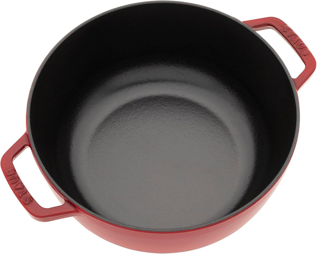 Staub Cast Iron 3.75-qt Essential French Oven with Dragon Lid - Cherry
