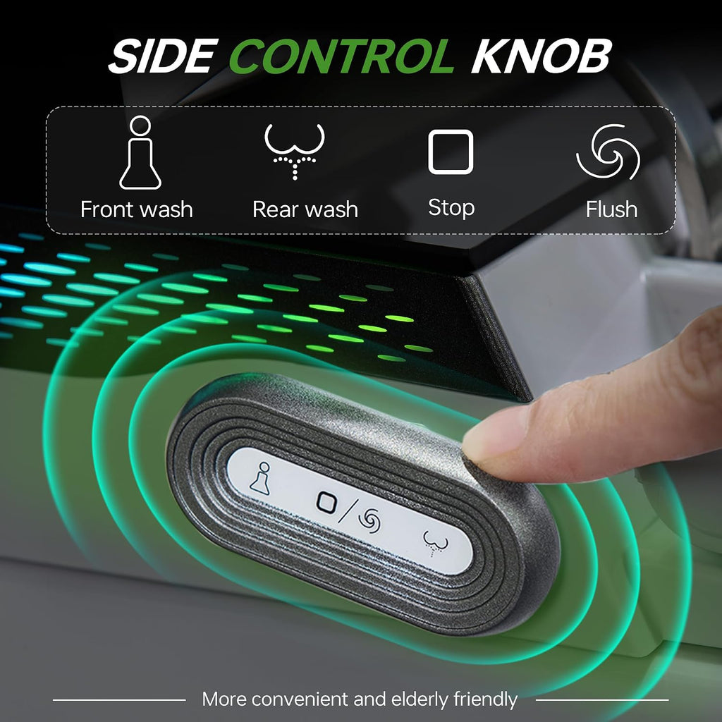 WOODBRIDGE Bidet Smart Toilet with Ultra-quiet&Quick Flush,1000g MaP Flush Score,Foam Shield,ADA Comfort Height,Auto Open/Close,Blackout Flush,Ambient Light,Heated Seat with Fragrance System,GT076