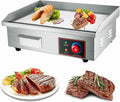 Commercial Griddle 21' Commercial Electric Griddle 3000W Non-Stick Countertop Flat Top Griddle Hot Plate BBQ,