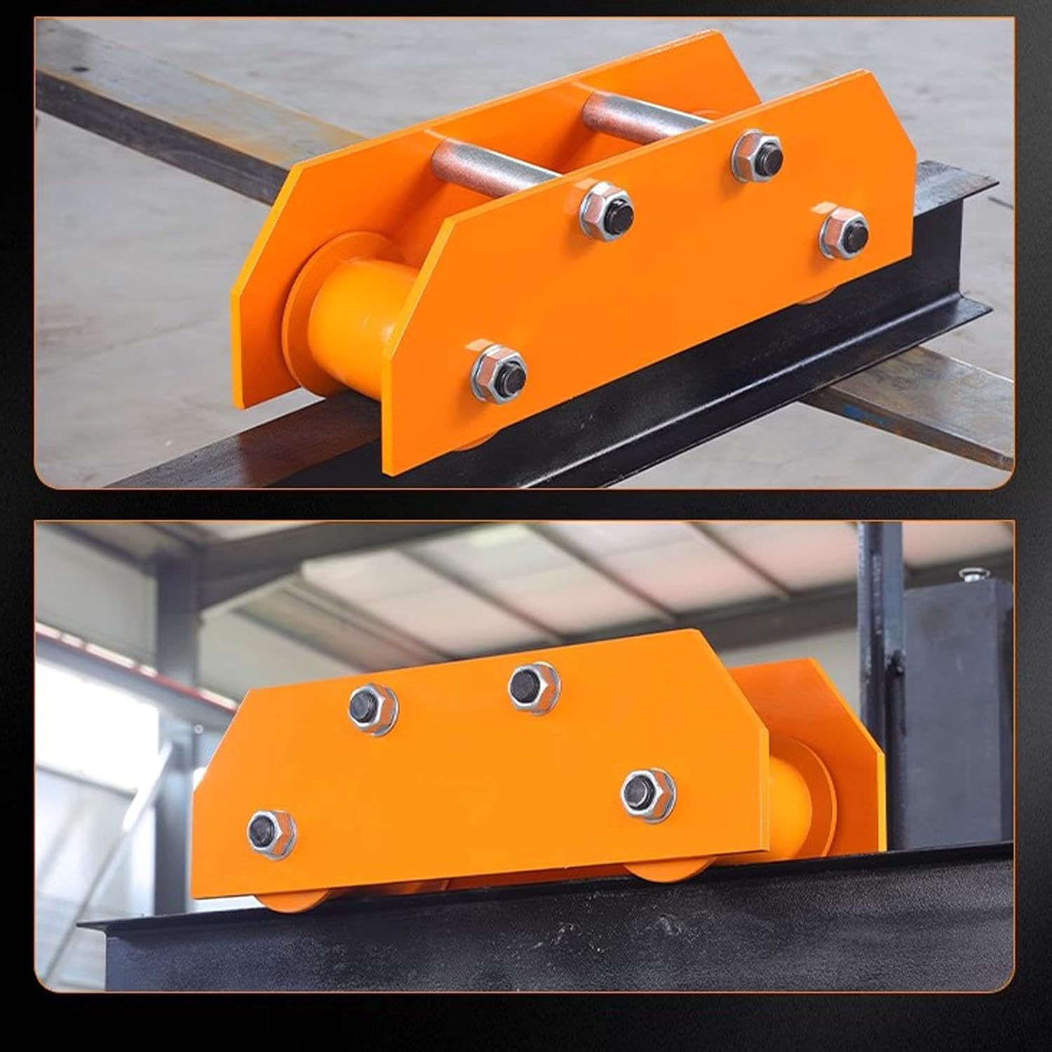 Extended Push Beam Hand Truck 1.5-3 Tons, 3.7' - 4.9' Flange Width 3300-6600 Lb Capacity Steel Hand Truck Suitable For Garages,construction Sites,warehouses(3ton/6600lbs)