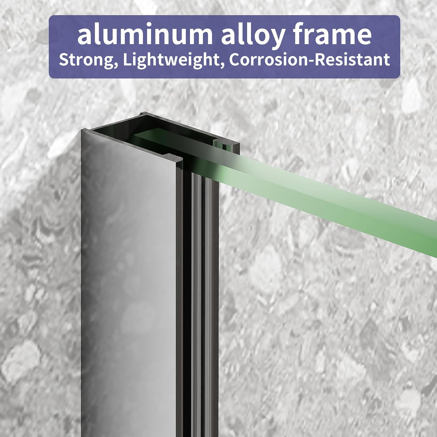 Dimaris Frameless Shower Door, 30W x 76H inches, 5/16 inch Clear Tempered Glass Panel, Chrome, Shower Screen, Walk in Shower, Nano Coating
