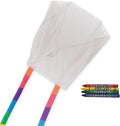 In the Breeze Coloring Sled 18 Inch Kite - 50 Piece Party Pack -Single Line-Includes Crayons, Line and Bag-Creative Fun for Everyone