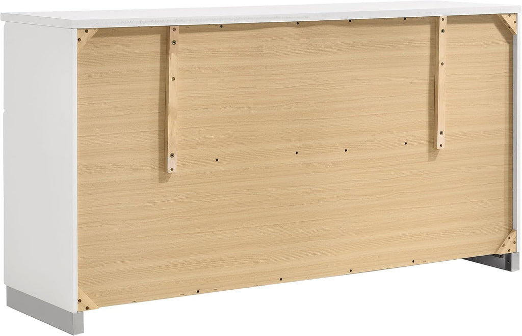 Coaster Home Furnishings Felicity 4-Piece Full Bedroom Set White High Gloss 203511F-S4