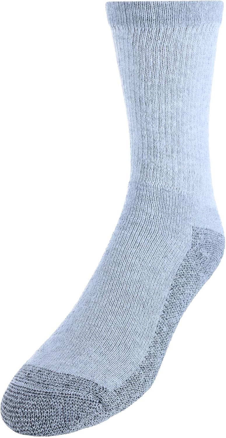 Fruit of the Loom Men's Work Gear Cushioned Crew Socks 10 Pair