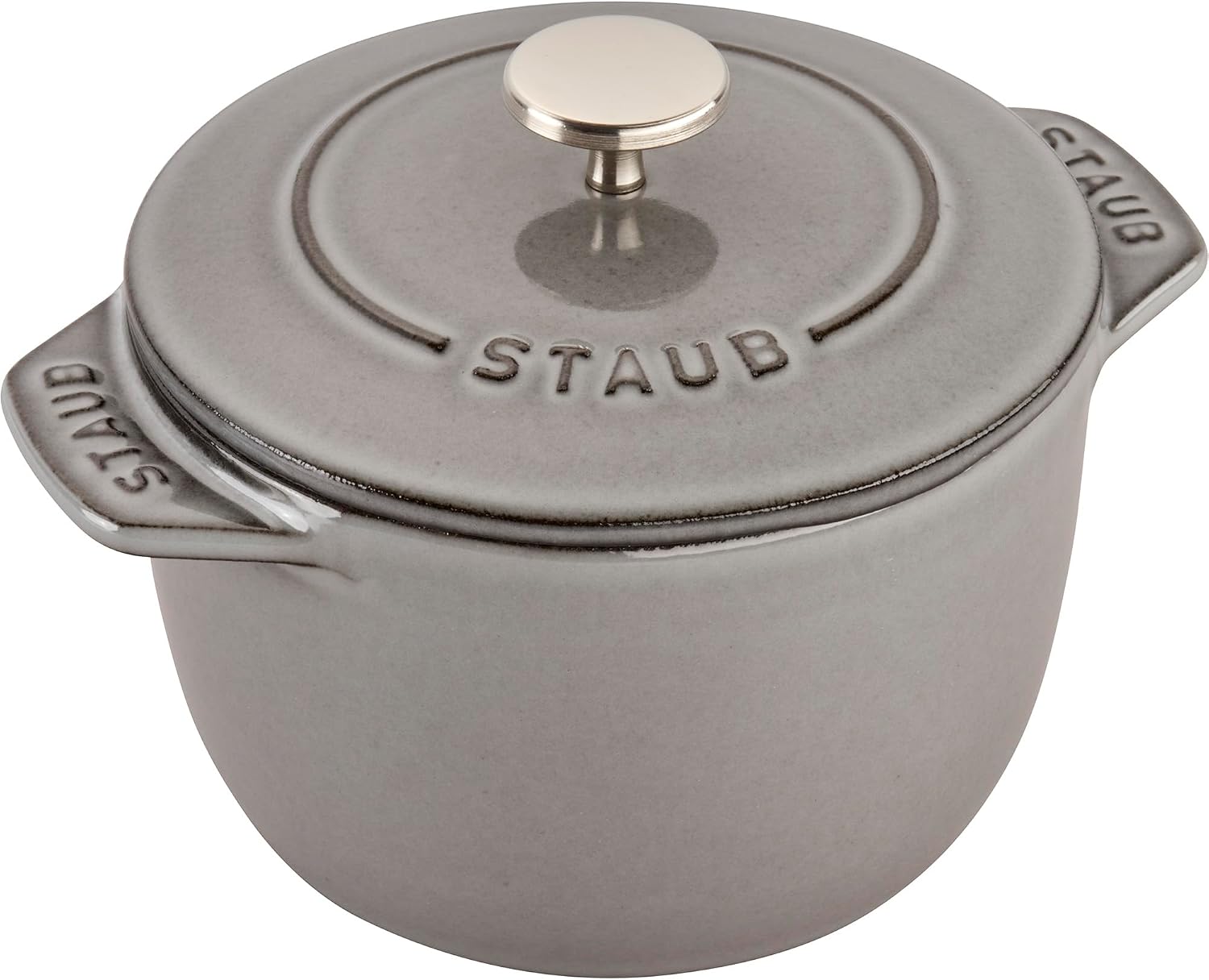 Staub Cast Iron 0.75-qt Petite French Oven - Graphite Grey