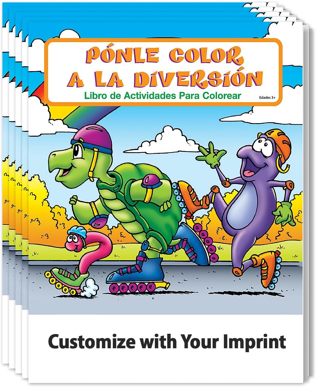 ZOCO – Fun to Color (in Spanish) Custom Promotional Coloring Books (250 Bulk Pack, Without Crayons) – Games, Puzzles, Activities for Kids