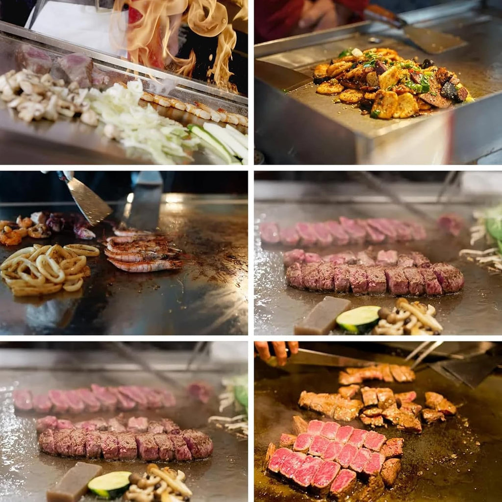 Commercial Electric Griddle 29', 4400W Stainless Steel Countertop Griddle Nonstick Flat Top Grill Indoor with 122℉-572℉Dual Temperature Control for Restaurant Kitchen